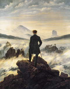 Caspar David Friedrich: Der Wanderer &uuml;ber dem Nebelmeer (1818)